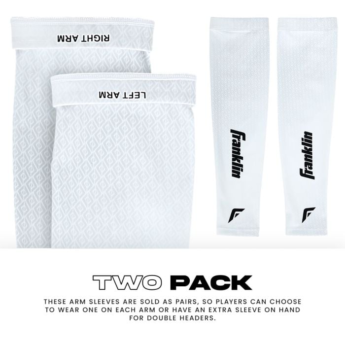 Premium Compression Arm Sleeves 2-Pack Baseball Performance