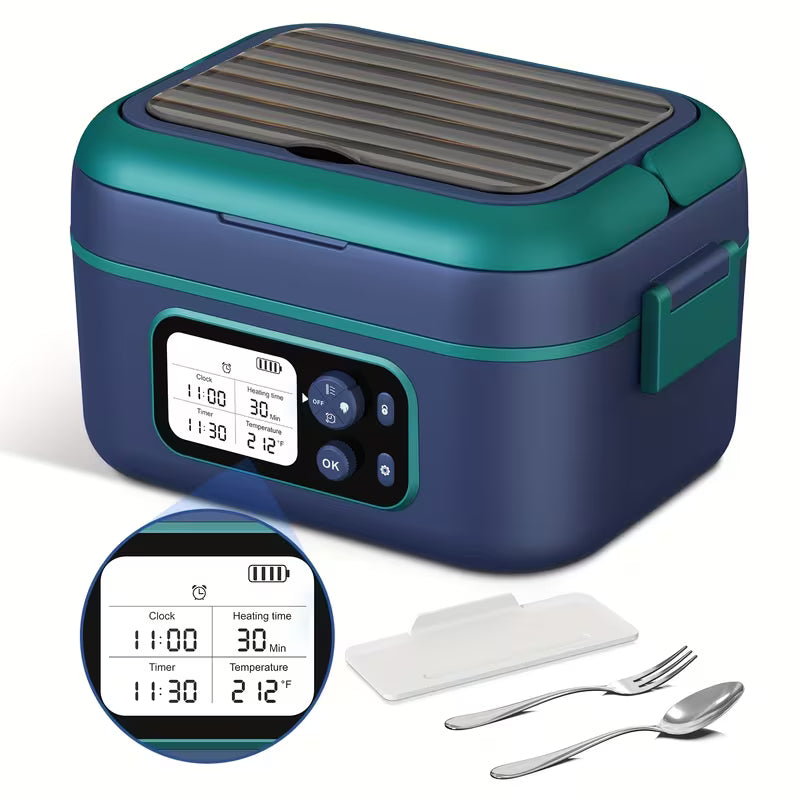 24000mAh Cordless Self-Heating Lunch Box with Schedule Timer