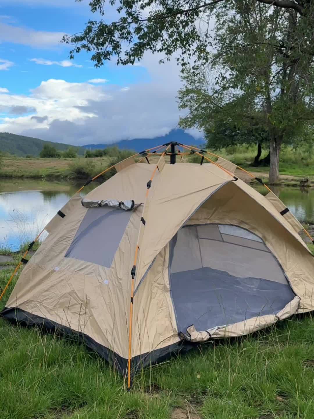 3-4 Person Instant Waterproof Pop Up Camping Tent