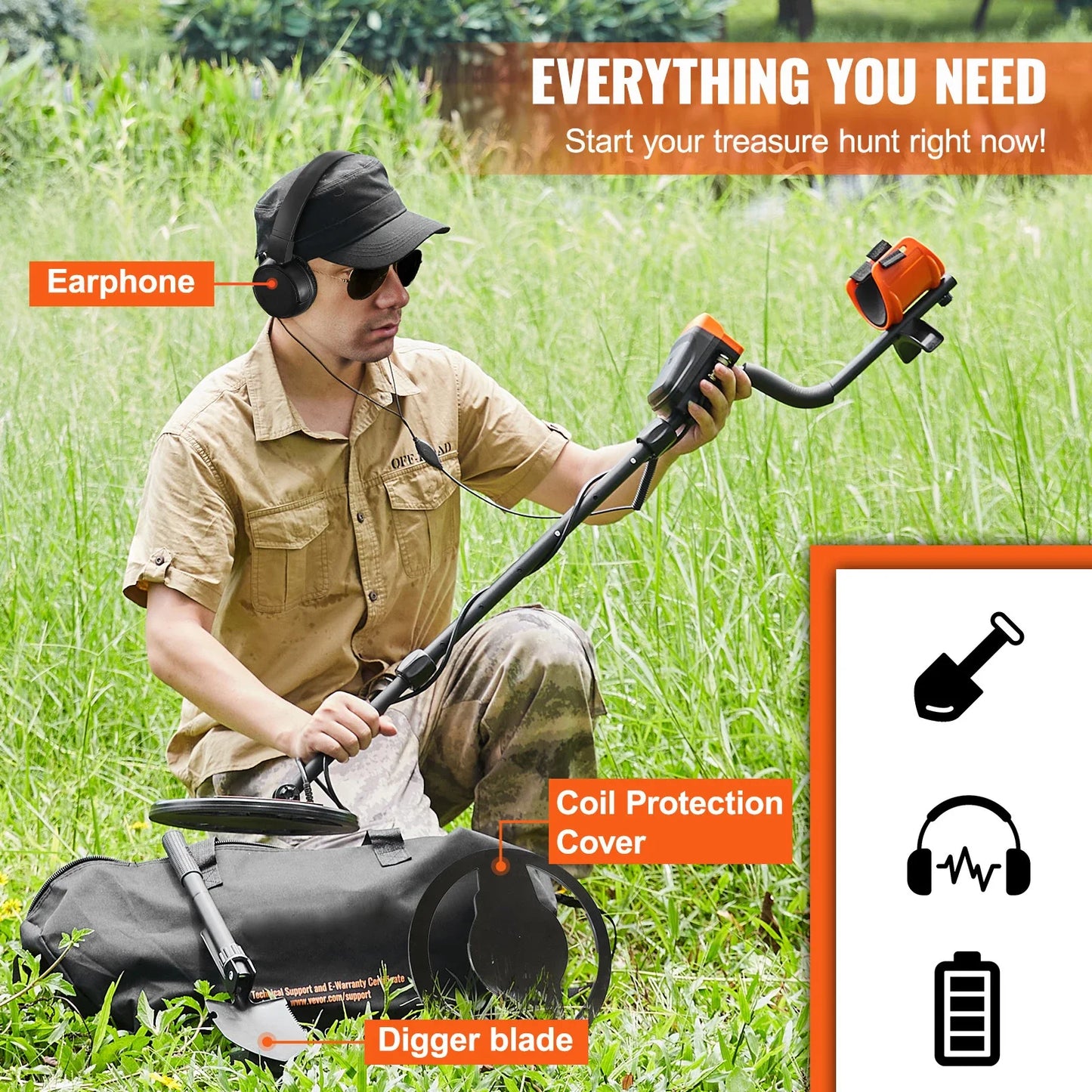 SucceBuy Metal Detector For Adults And Kids With LCD Display