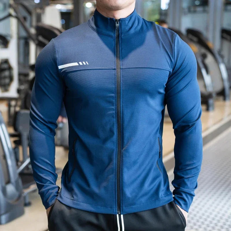 Men's High-Quality Zipped Sport Jacket | Gym, Running & Outdoor Training