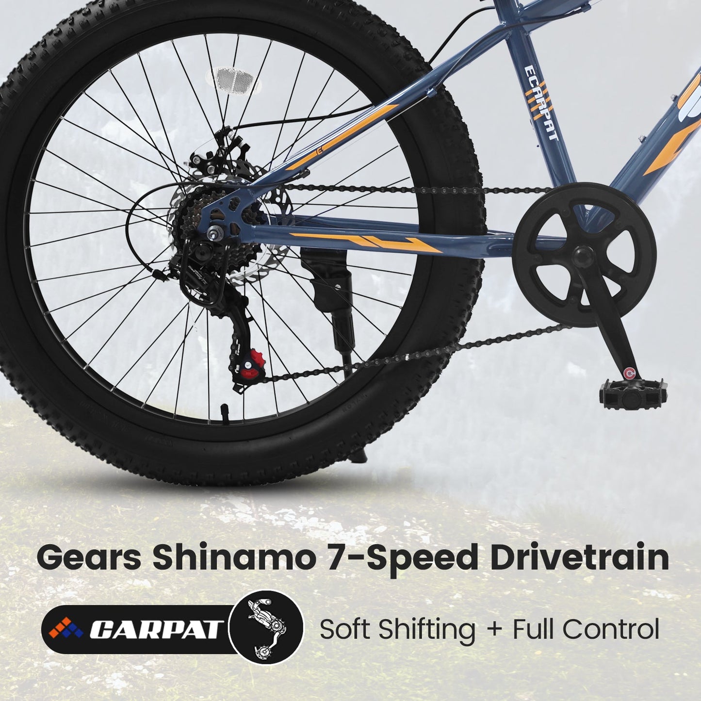 Elecony 24 Inch Fat Tire Bike - Adult/Youth