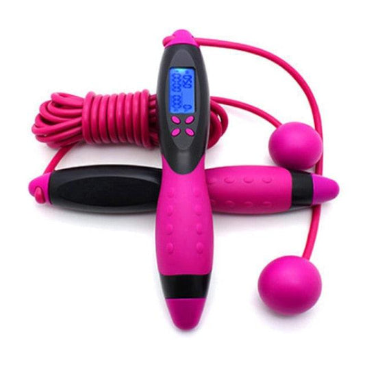 Electronic Counting Adjustable Cordless Jump Rope for Fitness Exercise