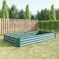 Metal Raised Garden Bed Kit with Anti-Rust Coating - Silver