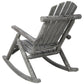 Durable Wooden Porch Rocker, Fir Log Rocking Chair