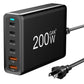200W GaN Desktop Charger for Laptops and Phones