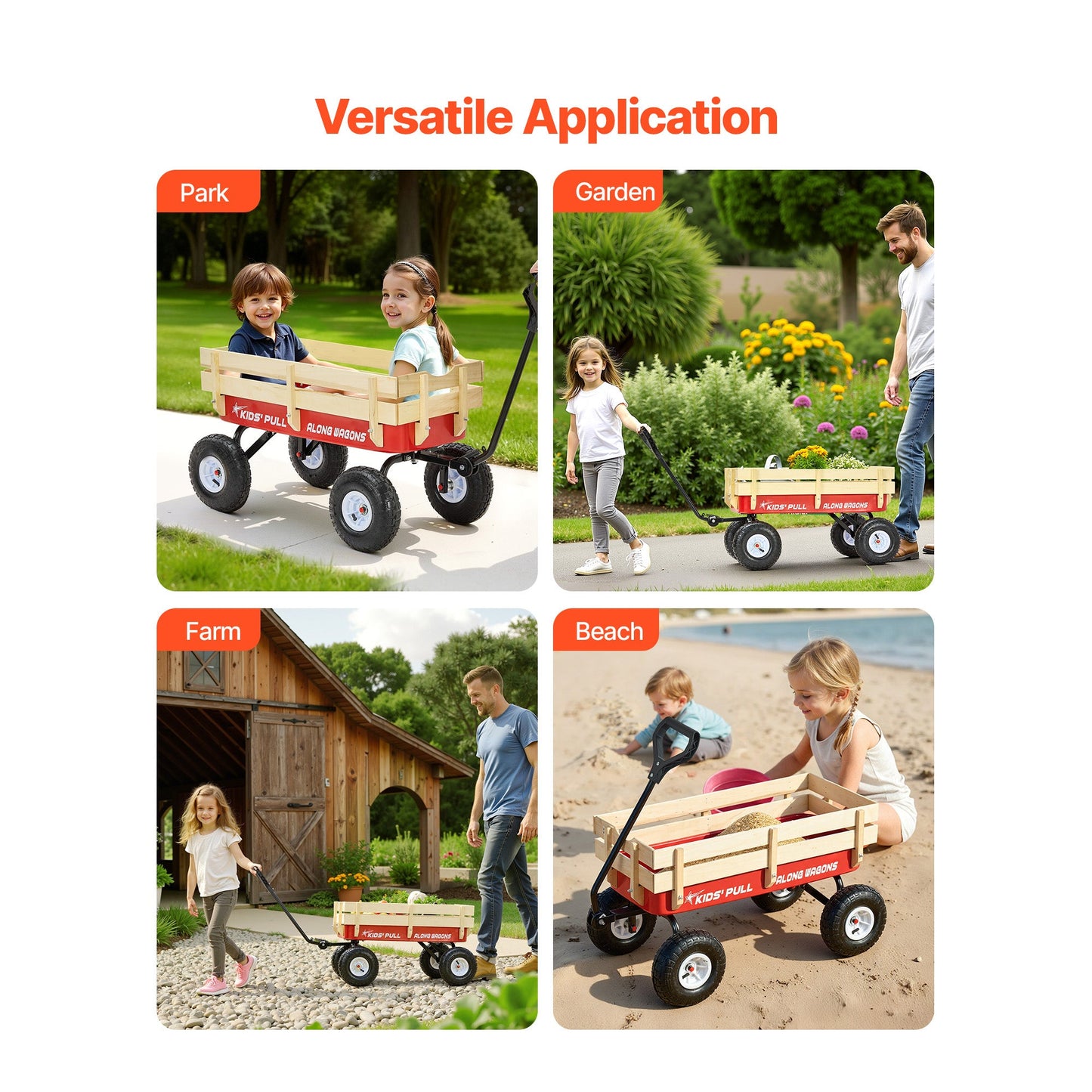 Pull-Along Wagon for Kids