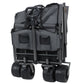 3-in-1 Convertible Folding Wagon Cart with Bench Seat & Storage