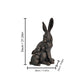 22'' Tall Mother Hare & Baby Cuddling Garden Statue