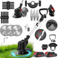 12-Inch Cordless Lawnmower and Electric Trimmer Combo with 2 Batteries