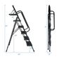 Folding Step Ladder with Wide Anti-Slip Pedal