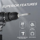 22Pcs Damaged Screw Extractor Speed Out Drill Bits Tool Set Broken Bolt Remover