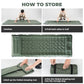 Ultra-Light Inflatable Sleeping Pad with Built-In Pillow