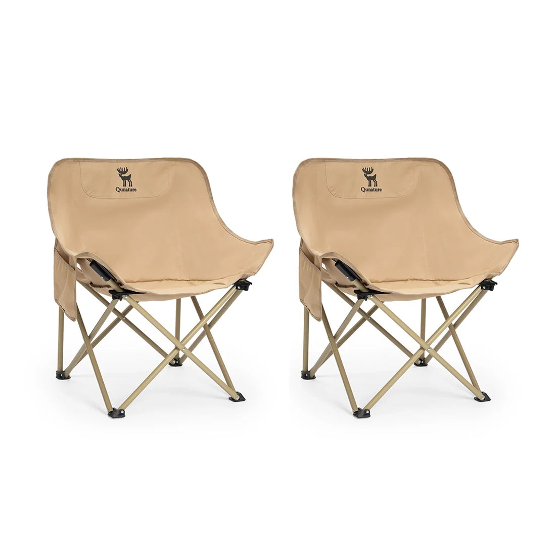 Folding Carbon Steel Camping Chair for Adults Kids