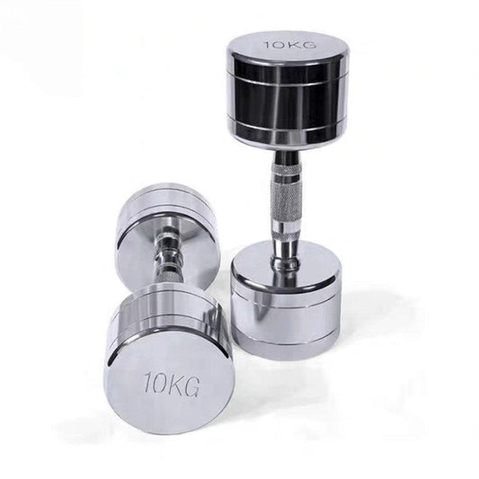 Pure Steel Electroplated Dumbbell for Home Fitness Training