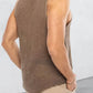 Men's Plus Size Scoop Neck Knit Tank Top
