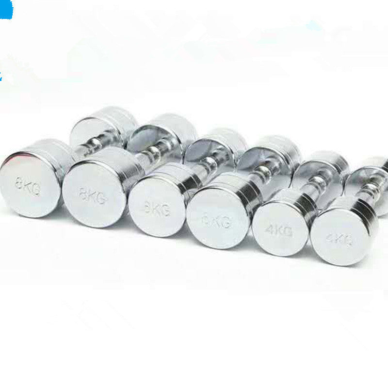 Pure Steel Electroplated Dumbbell for Home Fitness Training