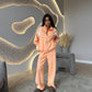 Women’s Long-Sleeve Zip-Up Jacket and Sweatpants Two-Piece Set