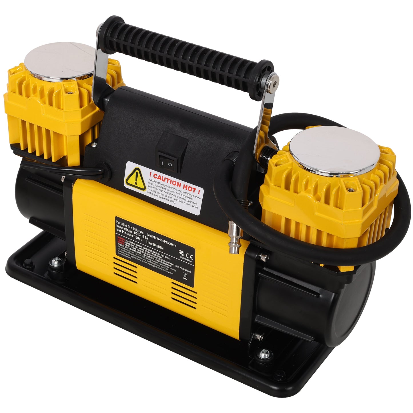 12V Dual Cylinder Heavy Duty Air Compressor