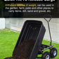 Heavy Duty Poly Garden Dump Cart – 600 lb Capacity, 10" Pneumatic Tires