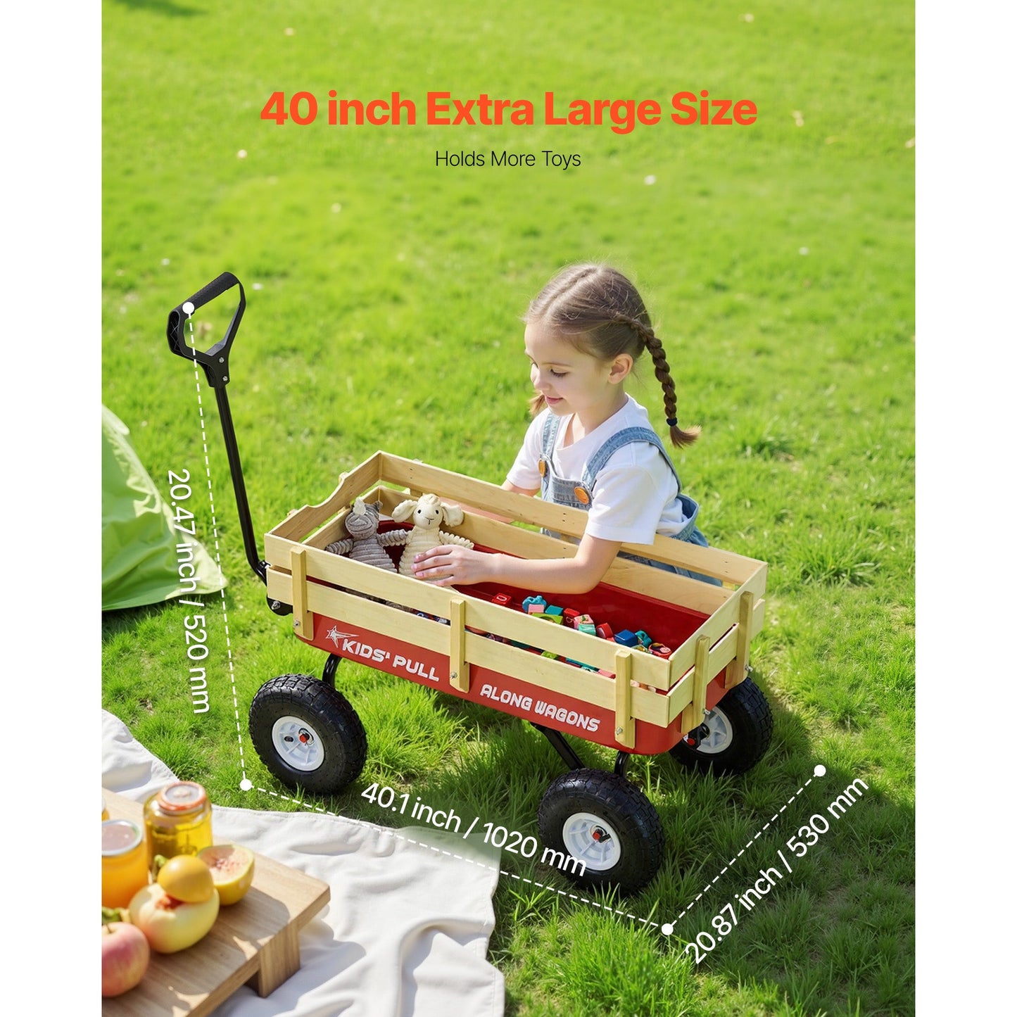 Pull-Along Wagon for Kids