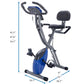 Folding Exercise Bike, Fitness Upright and Recumbent X-Bike