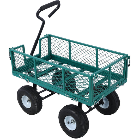 Steel Garden Cart with Removable Sides
