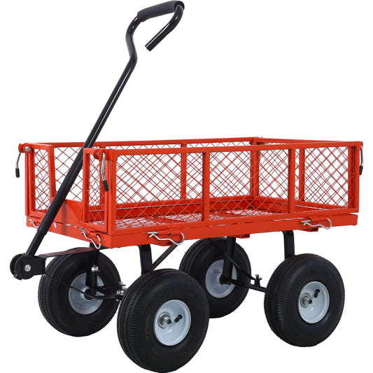 Steel Garden Cart with Removable Sides