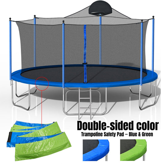 14FT Trampoline with Basketball Hoop