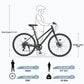 7 Speed Hybrid Bike Disc Brake 700C City Bicycle