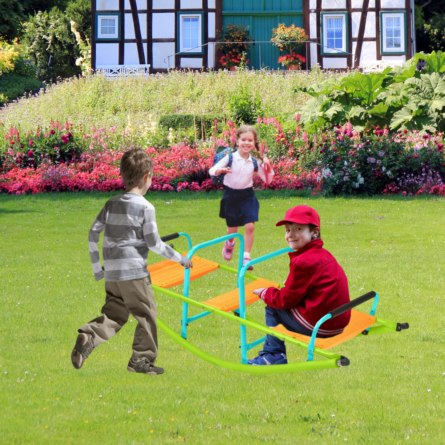 High Quality Kids Seesaw Plastic Seat Playground Equipment