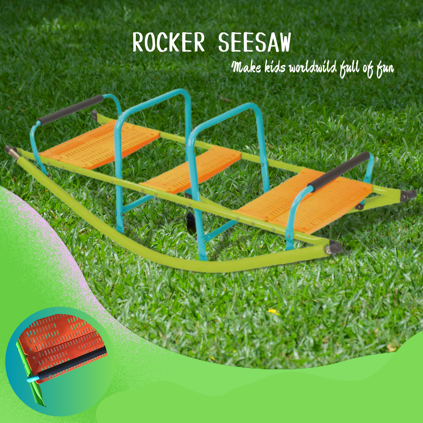 High Quality Kids Seesaw Plastic Seat Playground Equipment