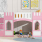 Twin Size Loft Bed With Storage Staircase And Window