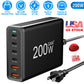 200W GaN Desktop Charger for Laptops and Phones