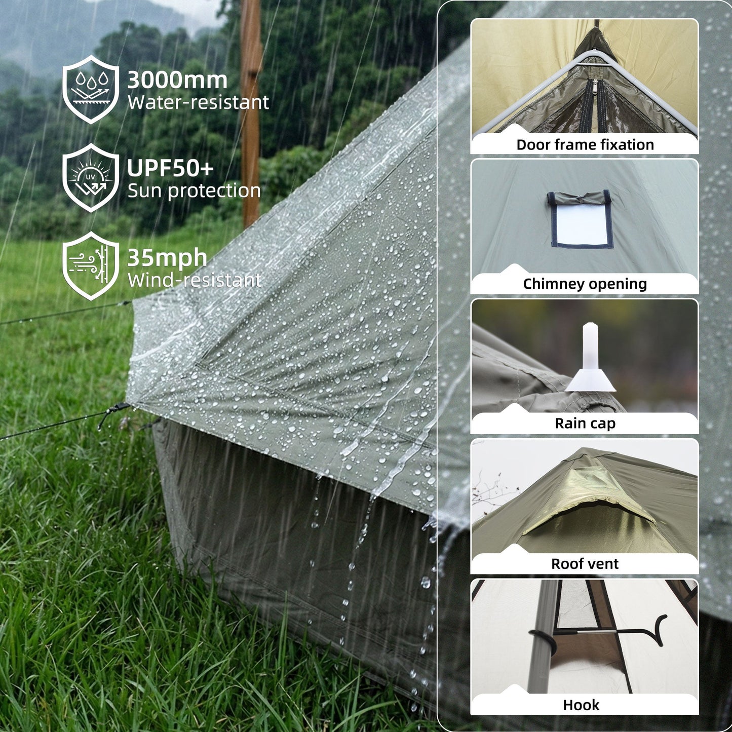 4 Season Bell Tent 9.8 FT