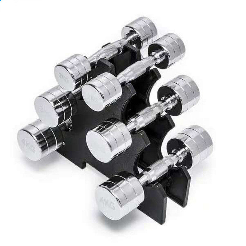 Pure Steel Electroplated Dumbbell for Home Fitness Training