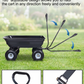 Heavy Duty Poly Garden Dump Cart – 600 lb Capacity, 10" Pneumatic Tires