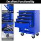 Rolling Metal Tool Chest with 5 Drawers