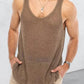 Men's Plus Size Scoop Neck Knit Tank Top
