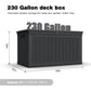 230 Gallon Large Outdoor Storage XXL Deck Box