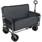 3-in-1 Convertible Folding Wagon Cart with Bench Seat & Storage