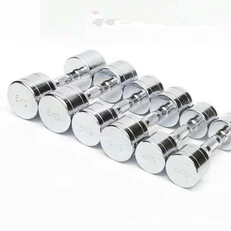 Pure Steel Electroplated Dumbbell for Home Fitness Training