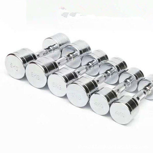 Pure Steel Electroplated Dumbbell for Home Fitness Training