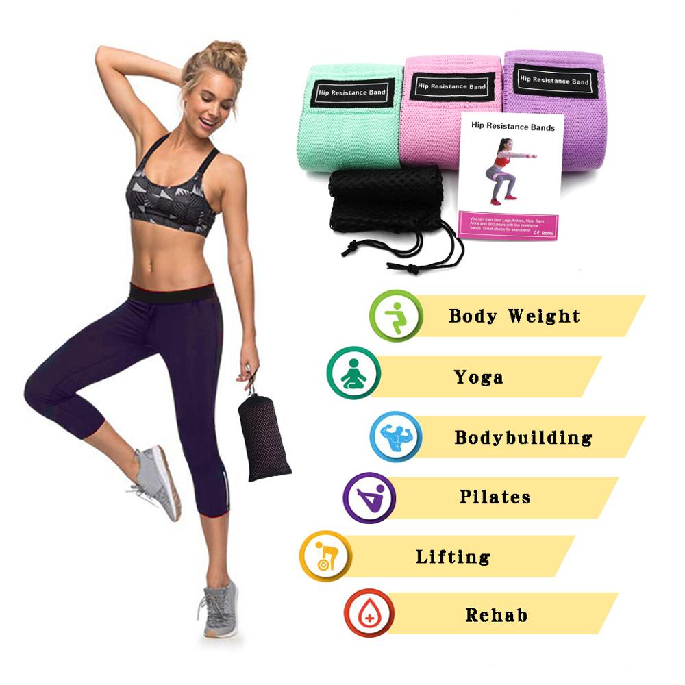 3-Piece Resistance Bands Set for Fitness Exercise Training
