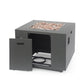 33" Outdoor Iron Square Propane Fire Pit