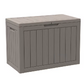 75 Gallon Heavy-Duty Outdoor Deck Box – Waterproof Patio Storage Box with Hinged Lid, Lockable & Easy Assembly