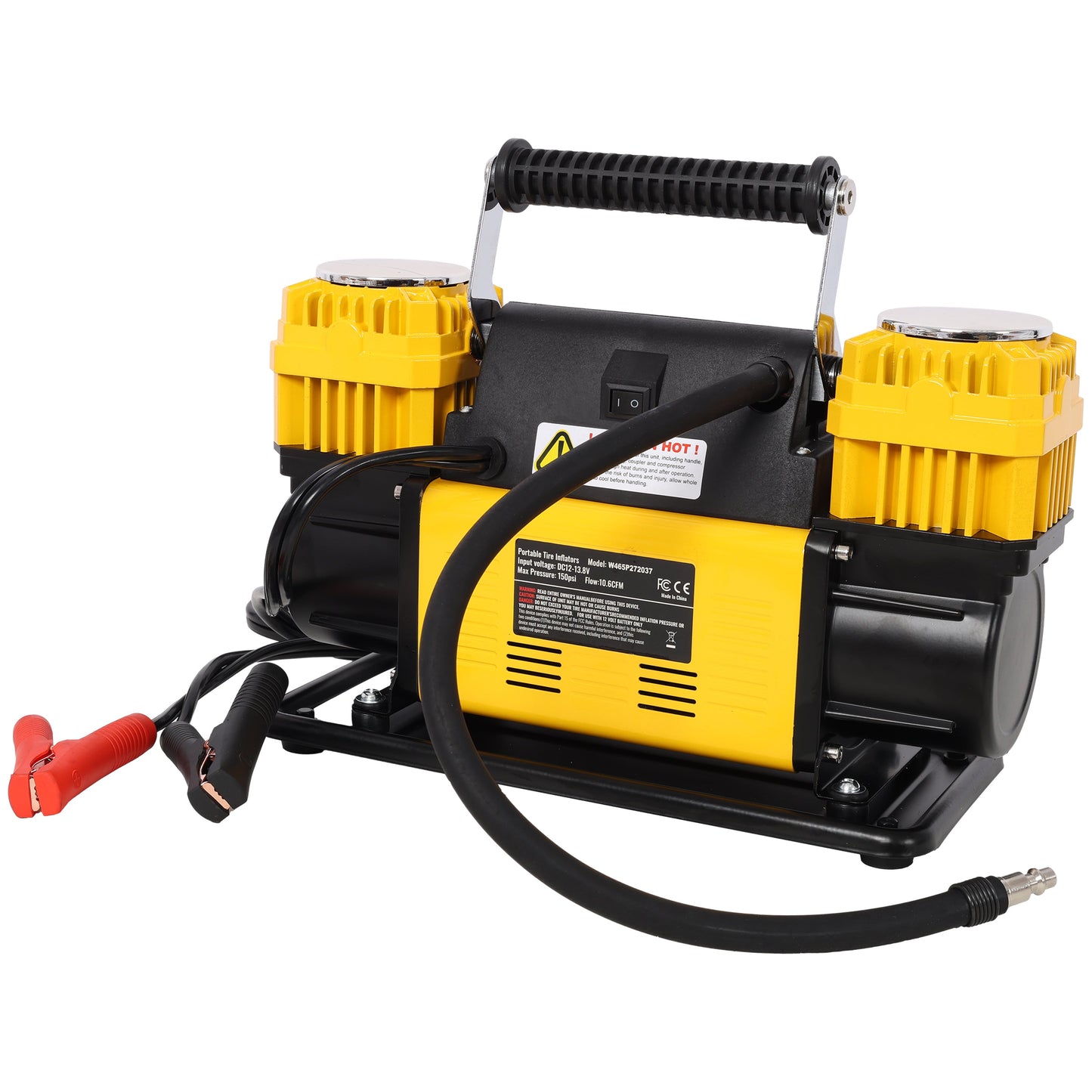 12V Dual Cylinder Heavy Duty Air Compressor