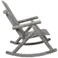 Durable Wooden Porch Rocker, Fir Log Rocking Chair