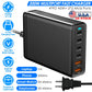200W GaN Desktop Charger for Laptops and Phones