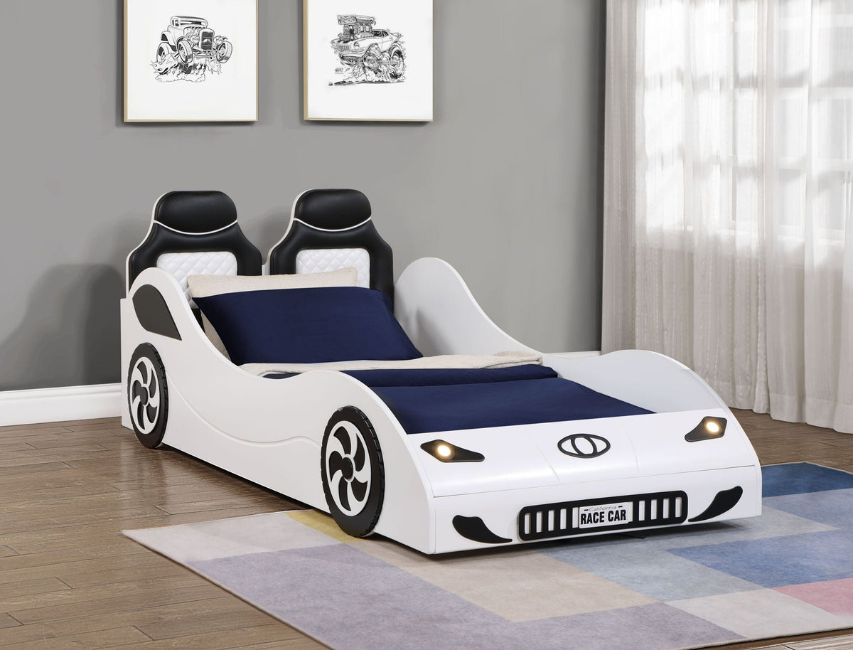 Colen - Twin Car Bed With LED